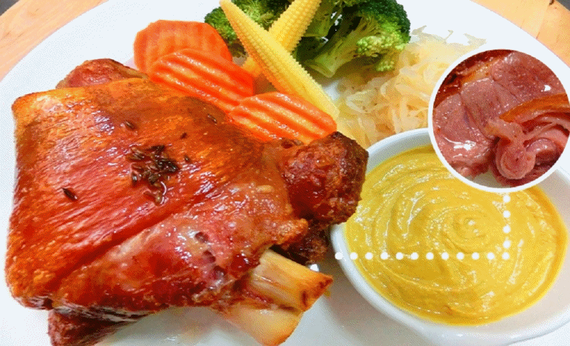 傳奇國宴名菜!【秘傳美食】德國豬腳/豬肋排/蜜汁火腿三明治