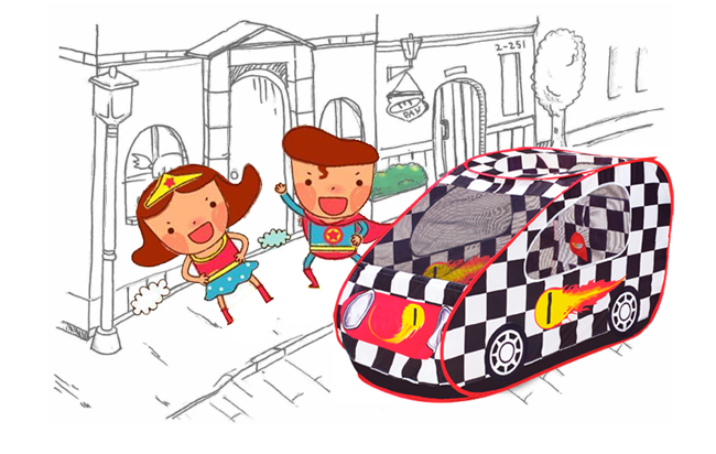 《日本熱銷FairyTent》易組裝、好收納 兒童遊戲帳篷屋  寶寶專屬的玩樂空間