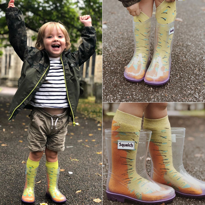 英國Squelch透明百變雨鞋 ♥ 孩子的專屬雨鞋