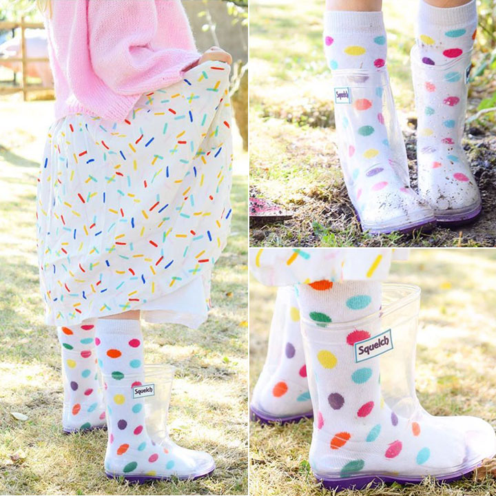 英國Squelch透明百變雨鞋 ♥ 孩子的專屬雨鞋