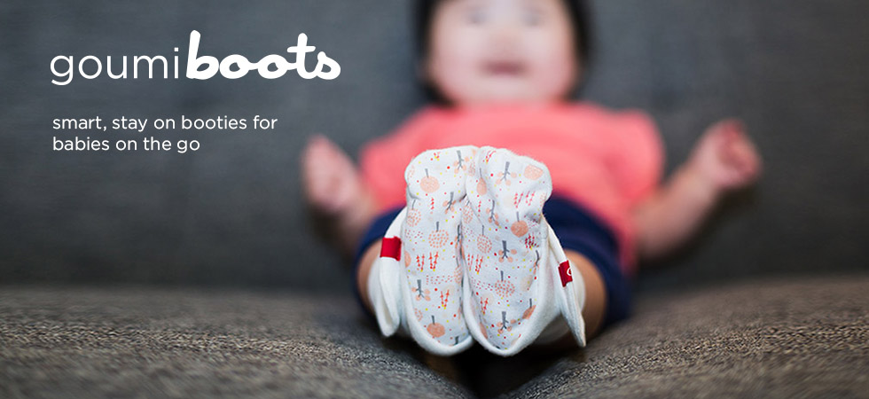 美國 GOUMIKIDS - 有機棉嬰兒腳套-長頸鹿