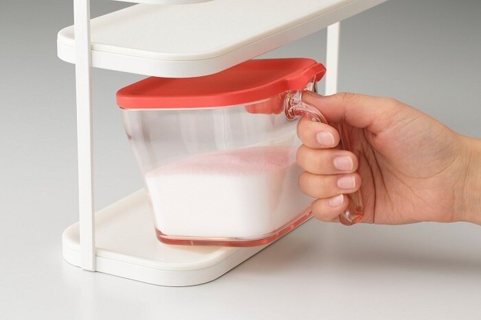 日本 LIBERALISTA - 調味罐收納架組-熱情系 (小)