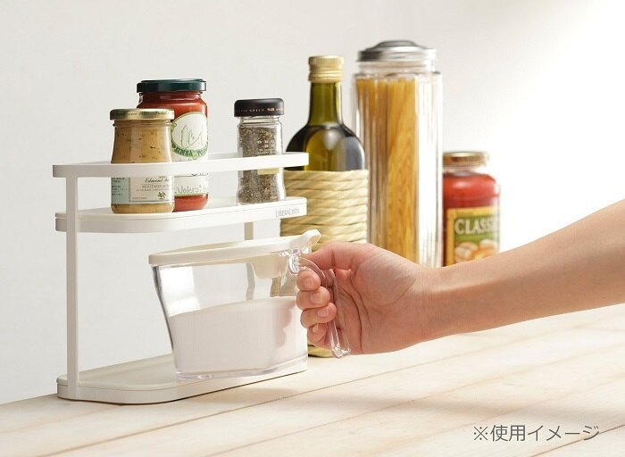 日本 LIBERALISTA - 調味罐收納架組-熱情系 (小)