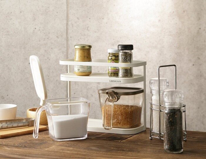 日本 LIBERALISTA - 調味罐收納架組-熱情系 (小)