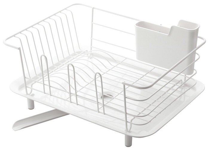 日本 LIBERALISTA - 餐具收納瀝水籃-Tiffany 藍綠 (大)