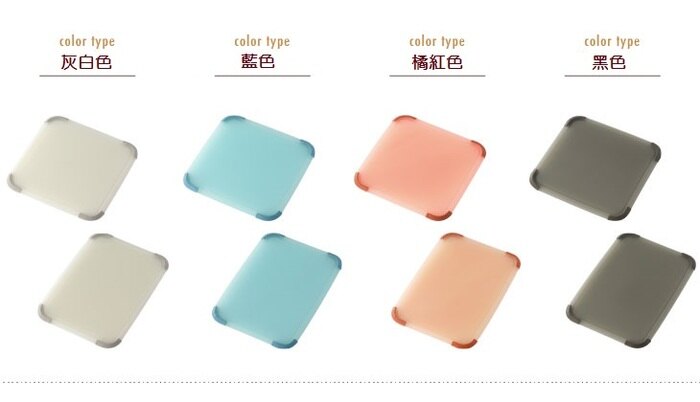 日本 LIBERALISTA - 抗菌雙面砧板-水藍色-長方形