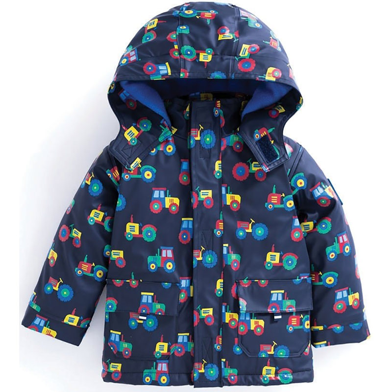 英國 JoJo Maman BeBe - 防雨/防風鋪棉外套-工程車