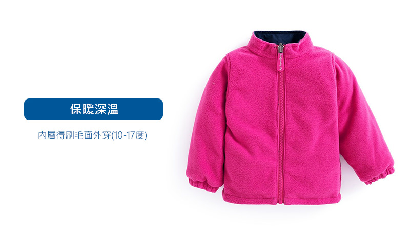 英國 JoJo Maman BeBe - 四合一多功能防水保暖外套-水藍花園