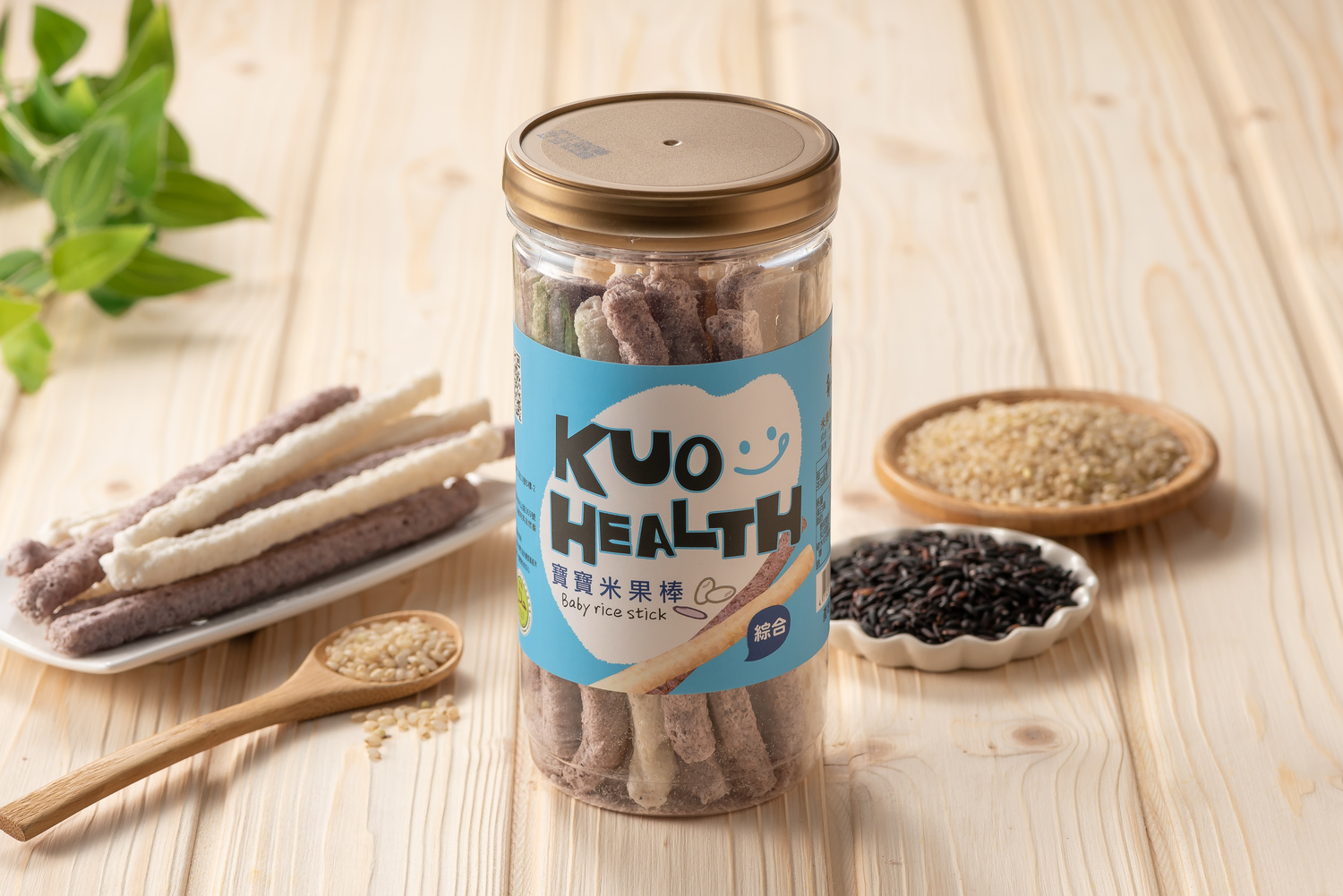 郭老師養生料理 - 寶寶米餅 米果棒(罐)-淨重50g