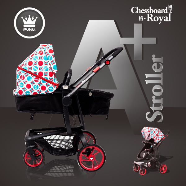 PUKU 藍色企鵝 - PUKU A+皇家雙向推車-紅騎士