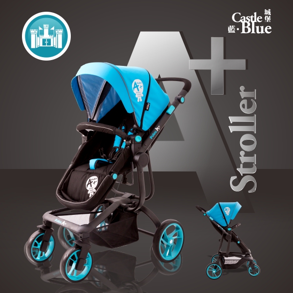 PUKU 藍色企鵝 - PUKU A+皇家雙向推車-皇家格