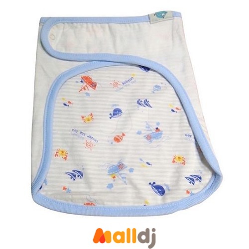 babyan - 100%純棉背巾口水巾(薄款)-海底世界-胸前