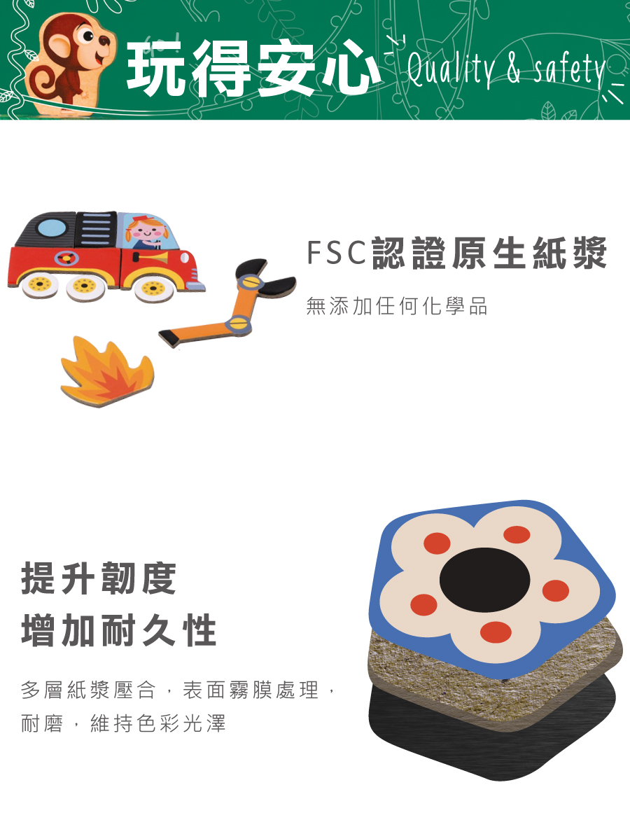 法國Janod - 【熱賣】磁鐵遊戲書-有趣的臉