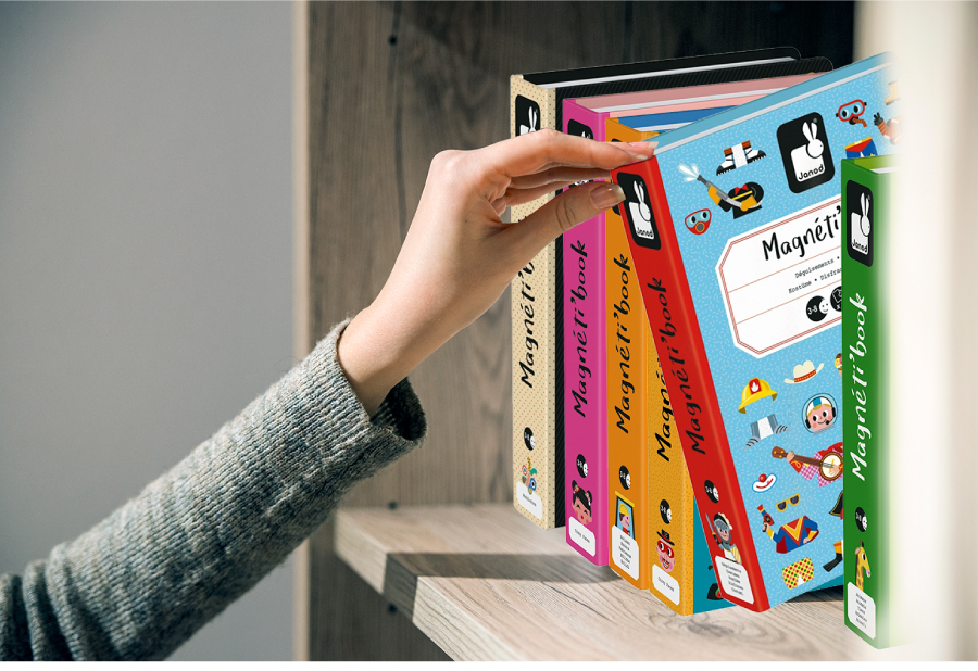 法國Janod - 【熱賣】磁鐵遊戲書-有趣的臉