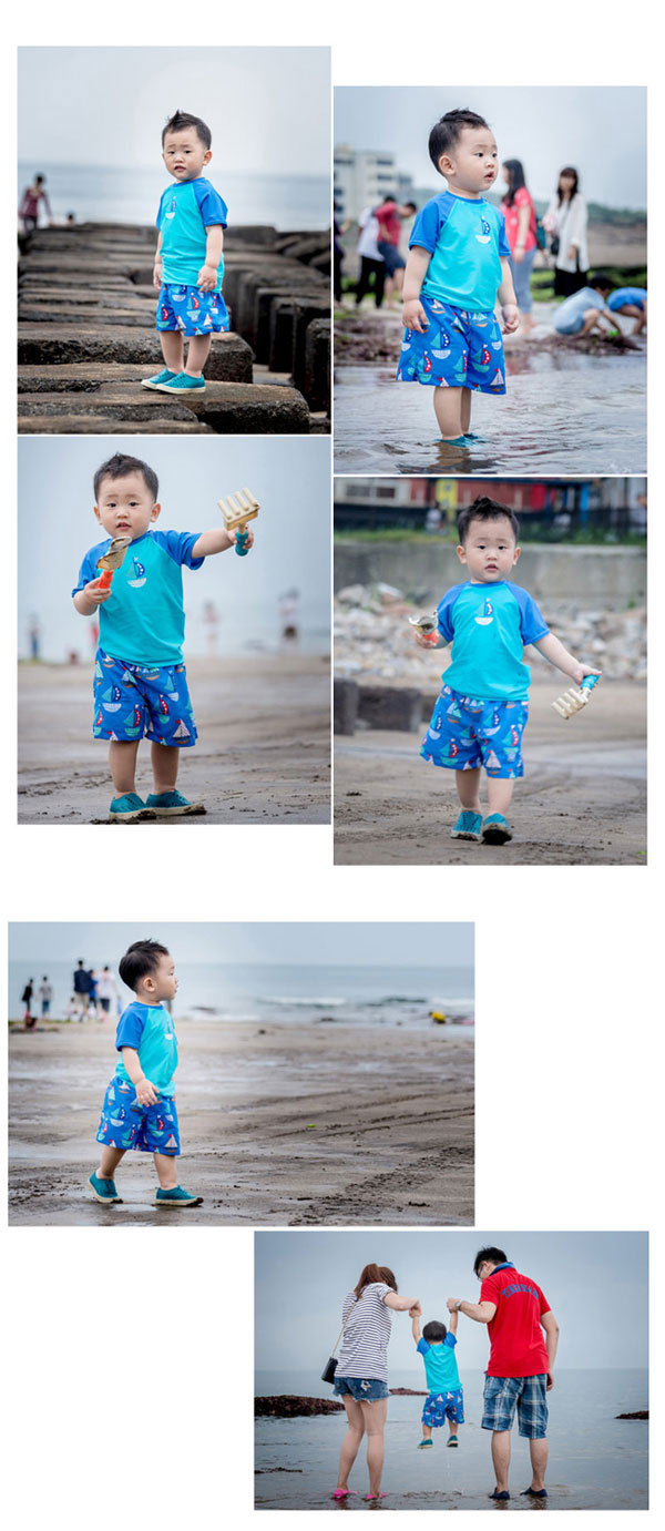 Splash About 潑寶 - 兒童海灘褲-普普風帆船