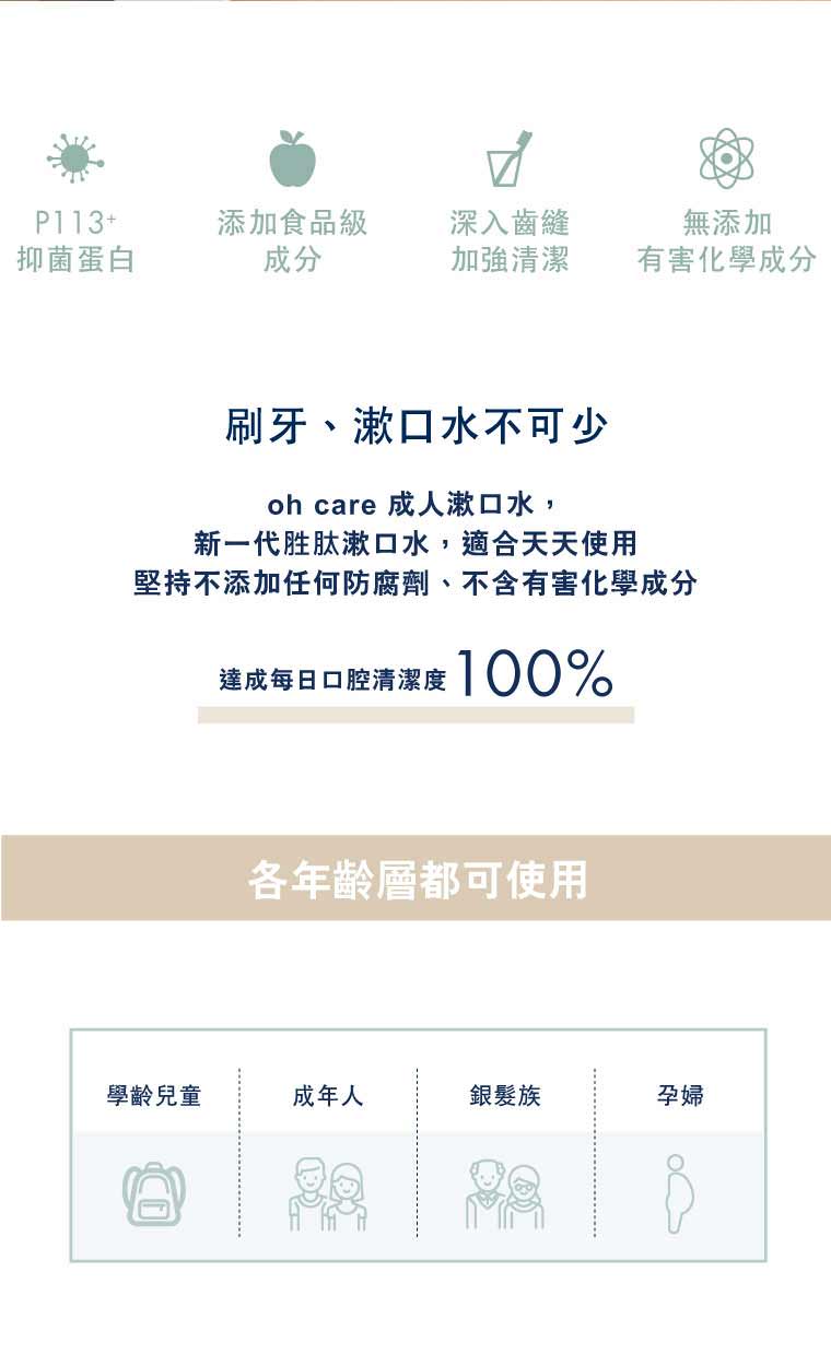 oh care 歐克威爾 - 成人漱口水旅行組-10ml*20入/盒 (有效期限至: 2022/8/18)