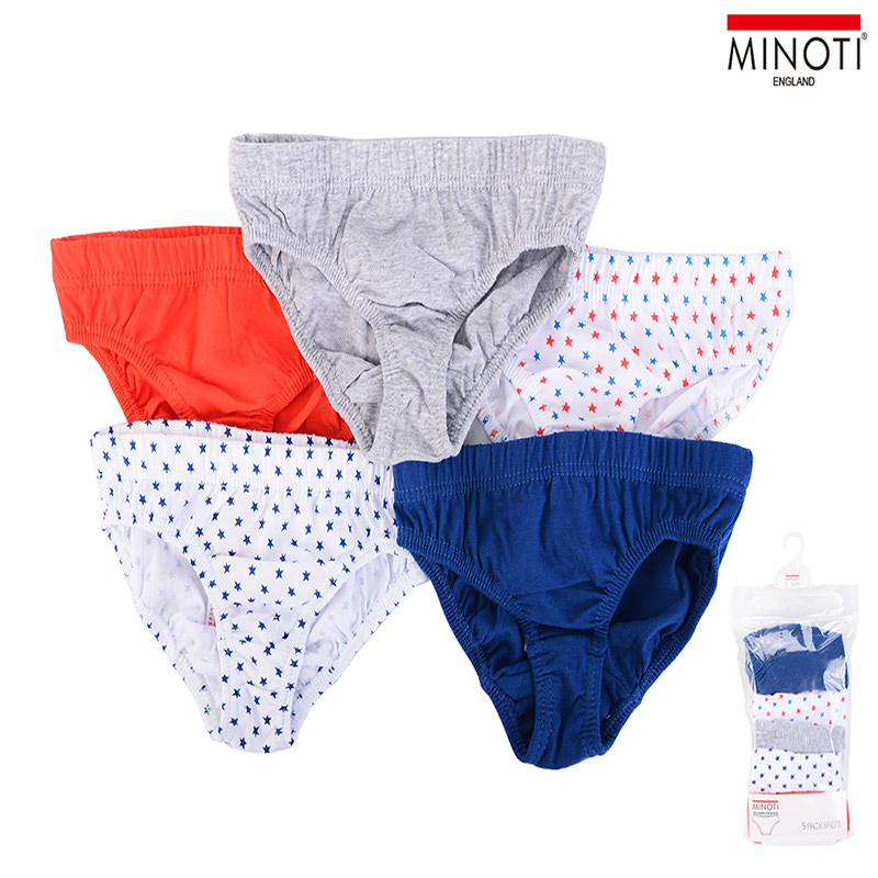 美國 Luvable Friends - 甜蜜寶貝幼兒/兒童100%純棉5入內褲組-繁星夜空