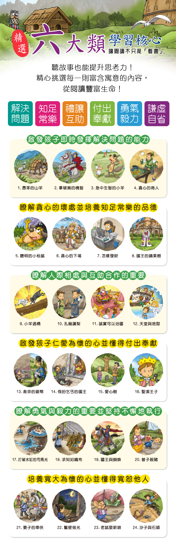 (加購)故事機導讀繪本-小故事大啟發-彩色膠裝單冊;共147頁