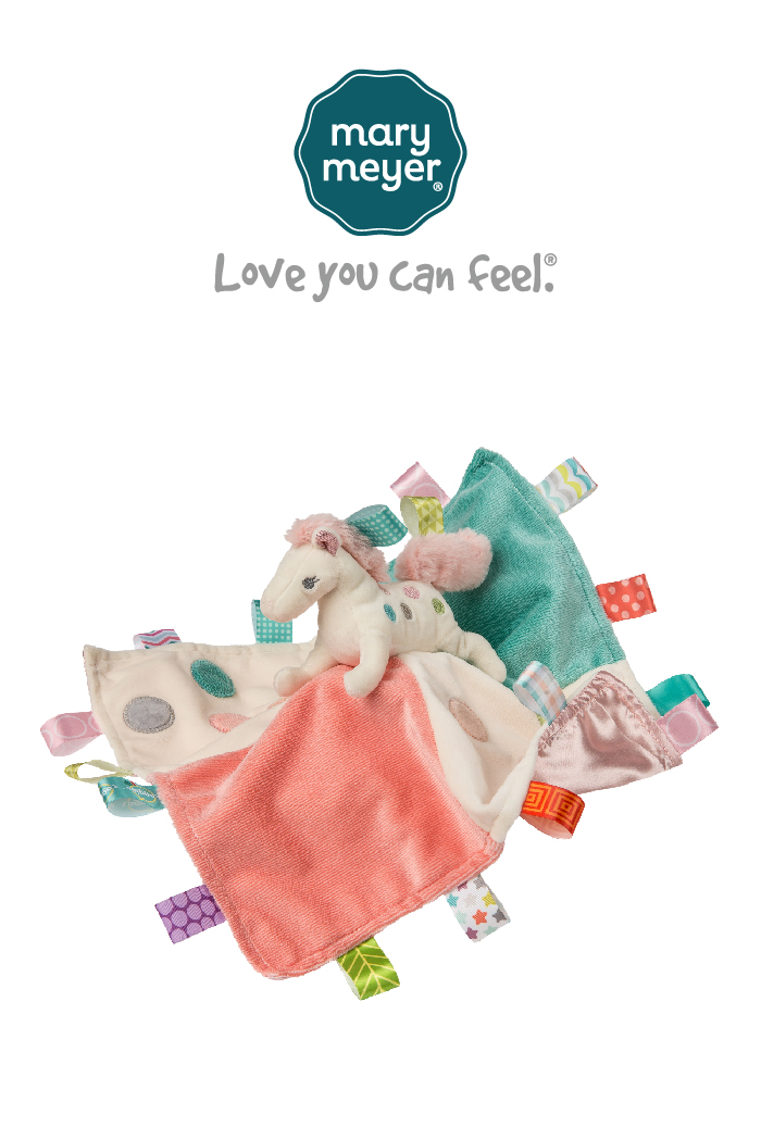美國 MaryMeyer 蜜兒 - 標籤親膚安撫巾-彩虹小馬