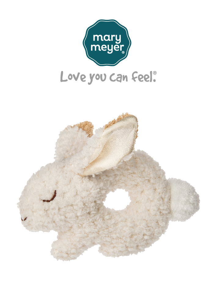 美國 MaryMeyer 蜜兒 - 柔軟手搖鈴-Q版燕麥兔