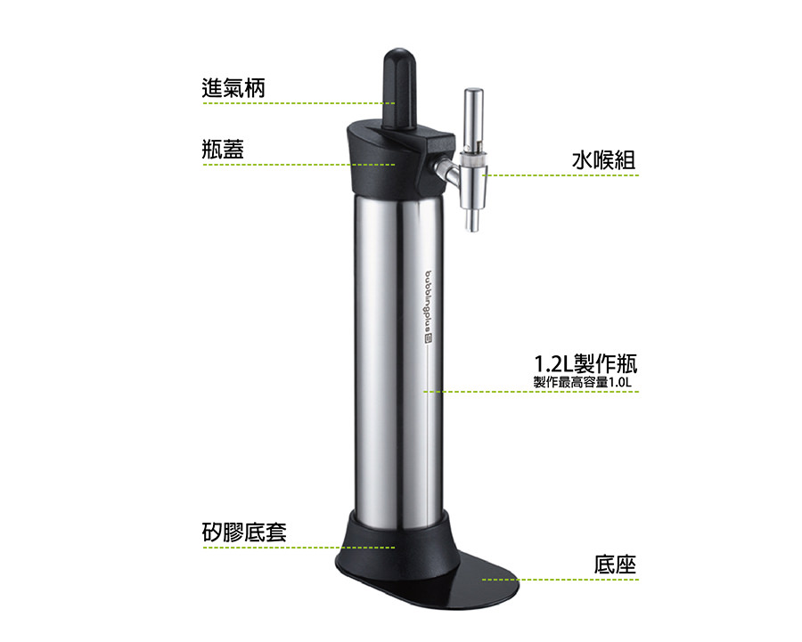 bubblingplus - 氮氣驚奇瓶 (黑)