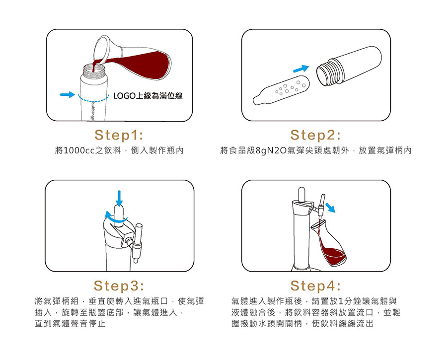 bubblingplus - 氮氣驚奇瓶 (黑)