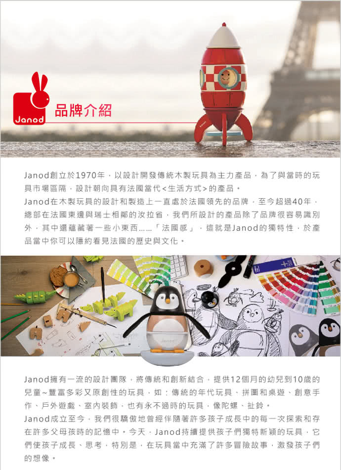 法國Janod - 【現貨】磁性木質拼圖-世界地圖(中文版)