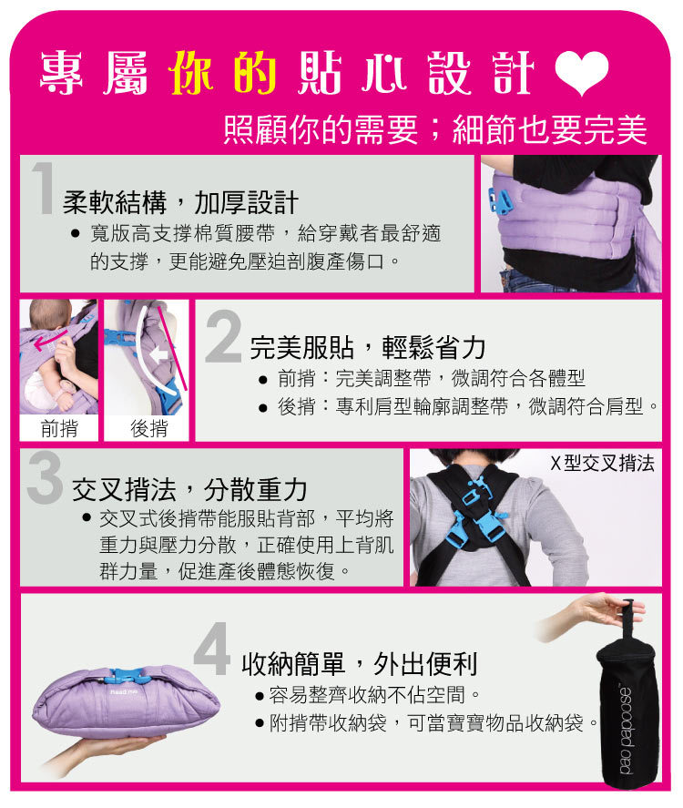 英國 WMM - 【福利品】3P3式寶寶揹帶 ( 附新生兒坐墊 )-典藏款-碳灰