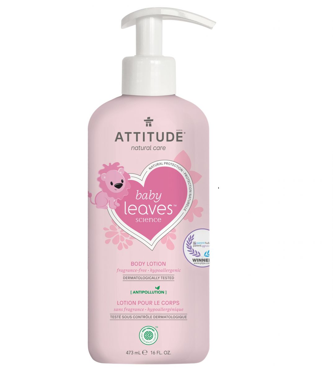 加拿大 ATTITUDE 艾特優 - 嬰幼兒身體乳-無味-473ml