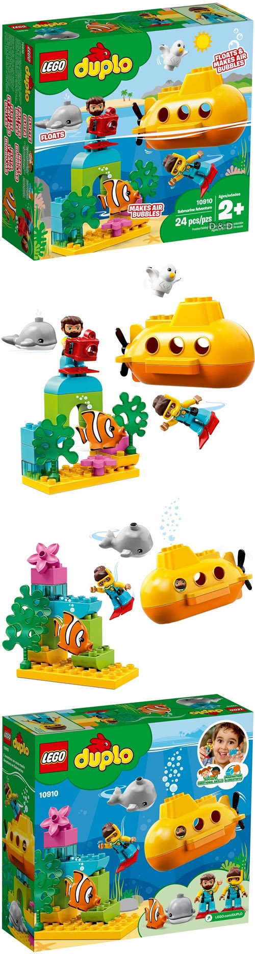 樂高 LEGO - 樂高 Duplo 得寶幼兒系列 - 潛水艇探險 10910-24pcs