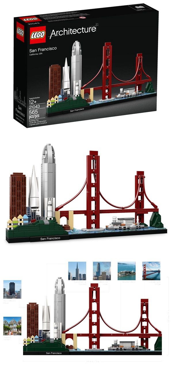 樂高 LEGO - 樂高 Architecture 建築系列 - 舊金山 21043-565pcs