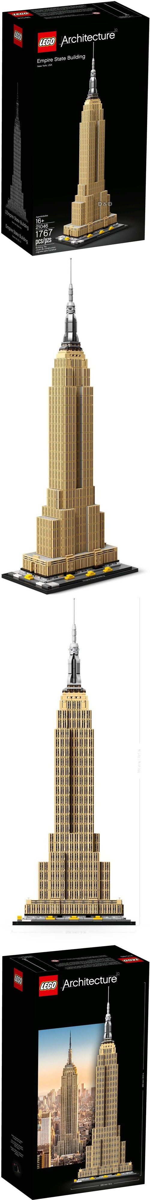 樂高 LEGO - 樂高 Architecture 建築系列 - 帝國大廈 21046-1767pcs