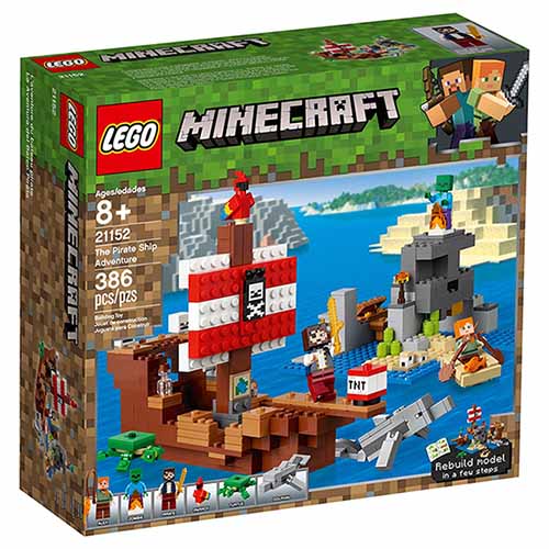 樂高 LEGO - 樂高 Minecraft Micro World 系列 - The Pirate Ship Adventure 21152-386pcs