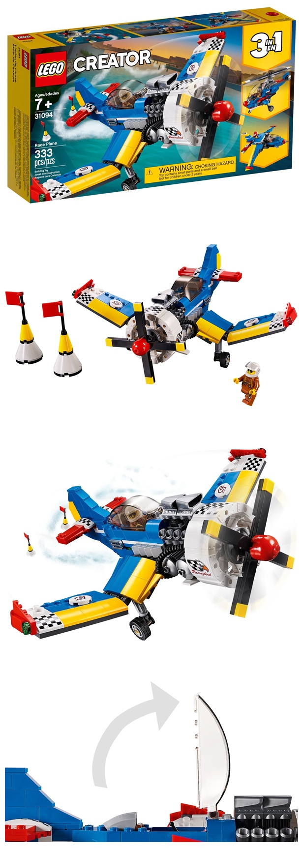樂高 LEGO - 樂高 Creator 三合一創意大師系列 - 競技飛機 31094-333pcs
