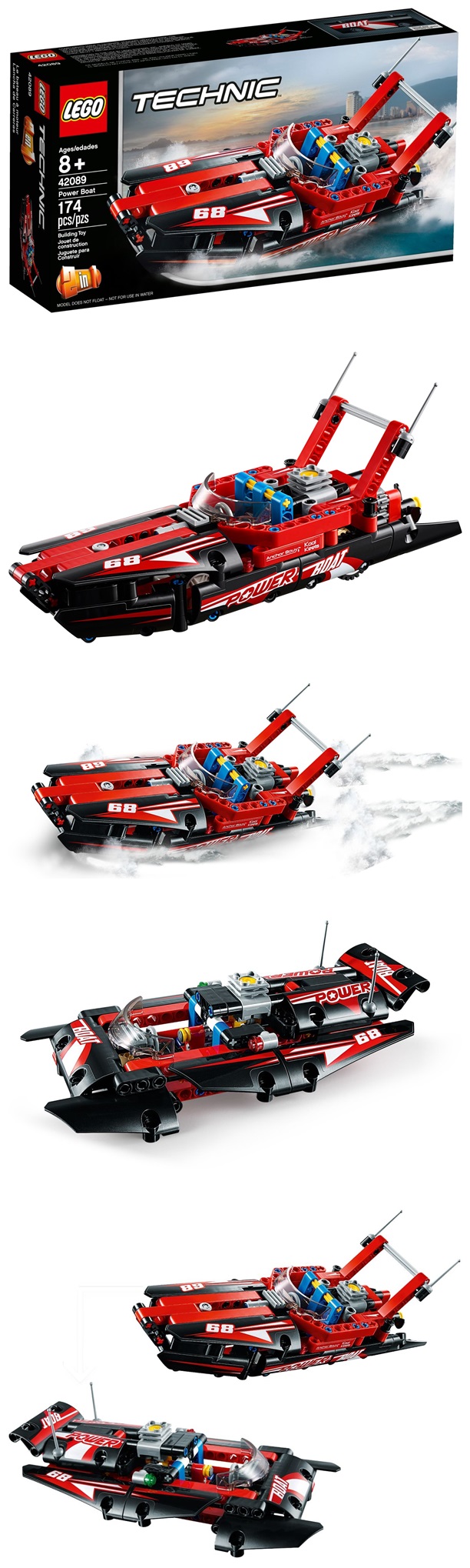 樂高 LEGO - 樂高 Technic 科技系列 - 快艇 42089-174pcs