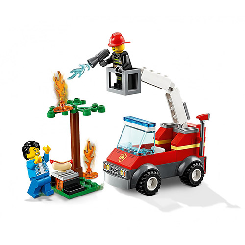 樂高 LEGO - 樂高 CITY 城市消防系列 - 烤肉架火災 60212-64pcs