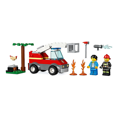 樂高 LEGO - 樂高 CITY 城市消防系列 - 烤肉架火災 60212-64pcs