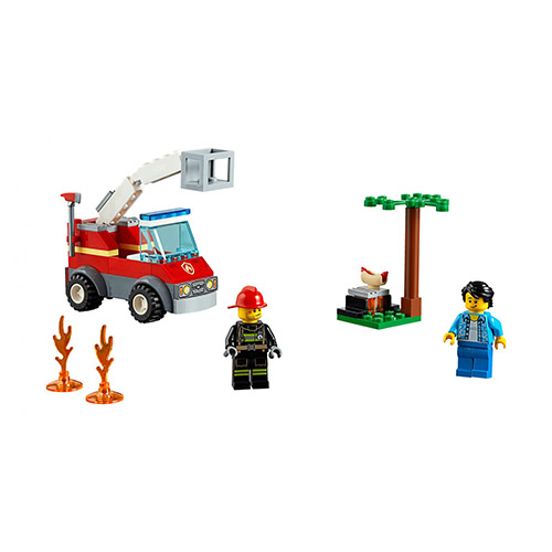 樂高 LEGO - 樂高 CITY 城市消防系列 - 烤肉架火災 60212-64pcs