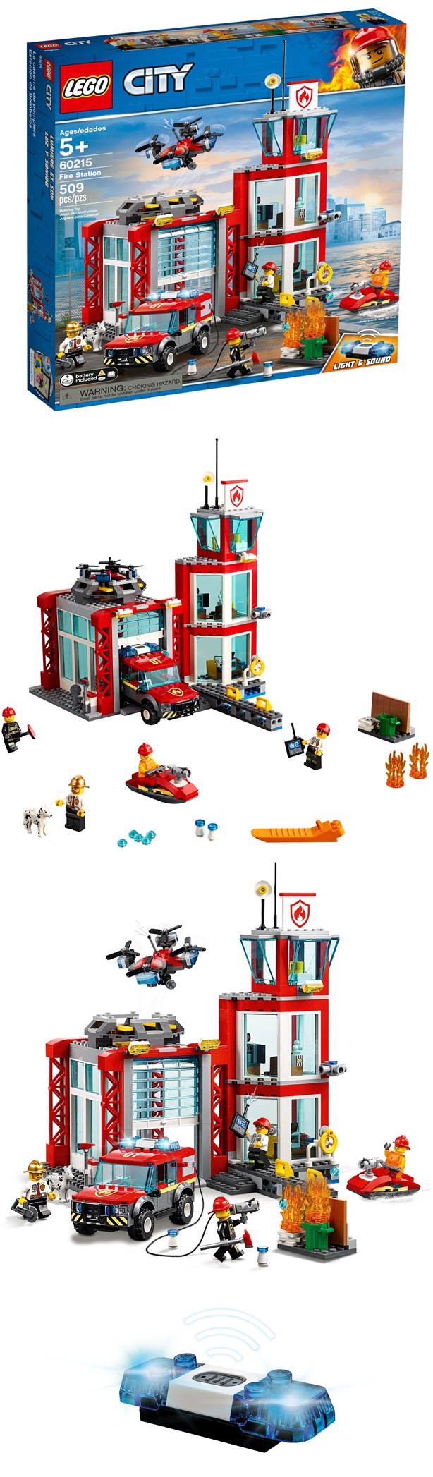 樂高 LEGO - 樂高 CITY 城市消防系列 - 消防局 60215-509pcs