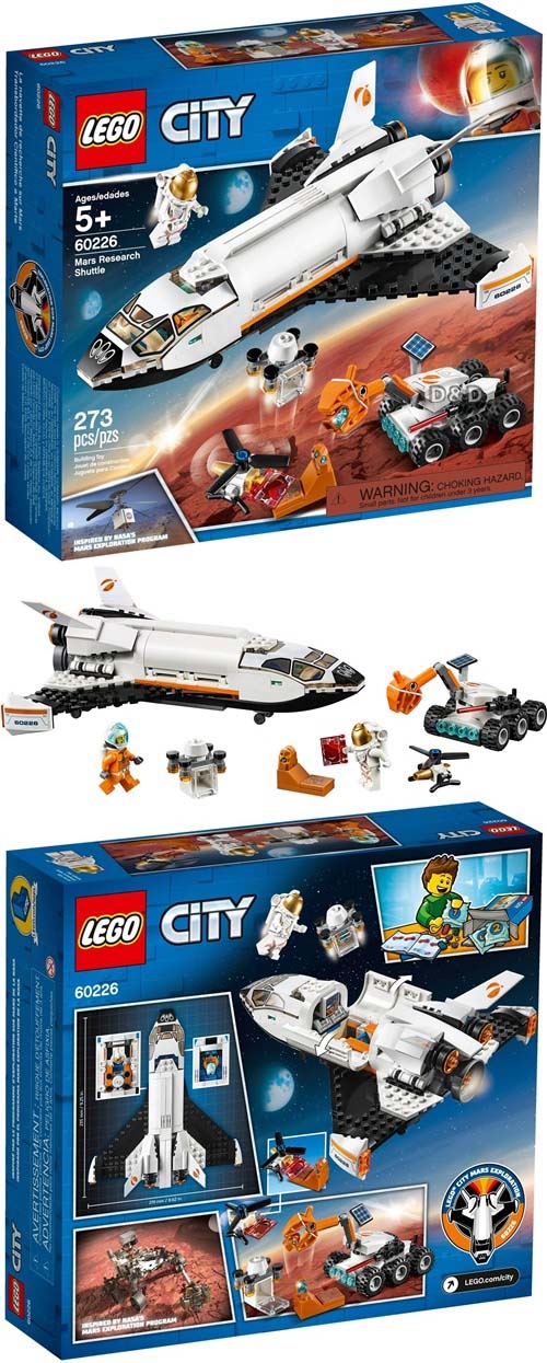 樂高 LEGO - 樂高 CITY 城市太空系列 - 火星探究太空梭 60226-273pcs
