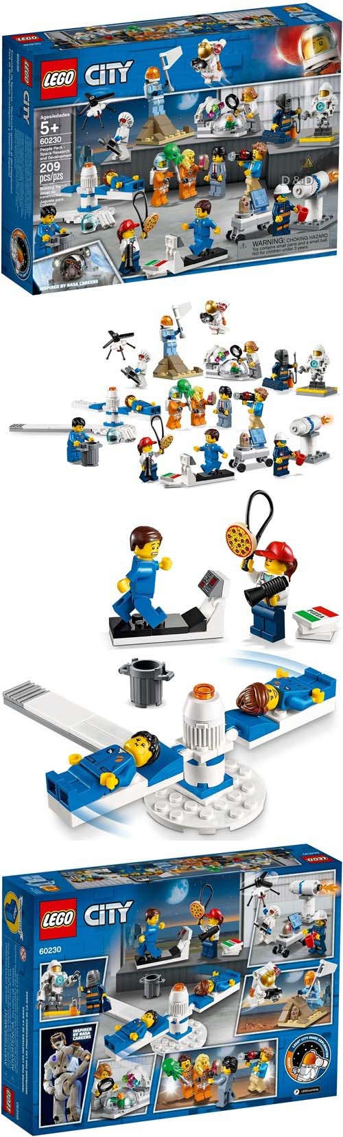 樂高 LEGO - 樂高 CITY 城市太空系列 - 人偶套裝 – 太空研究與開發 60230-209pcs