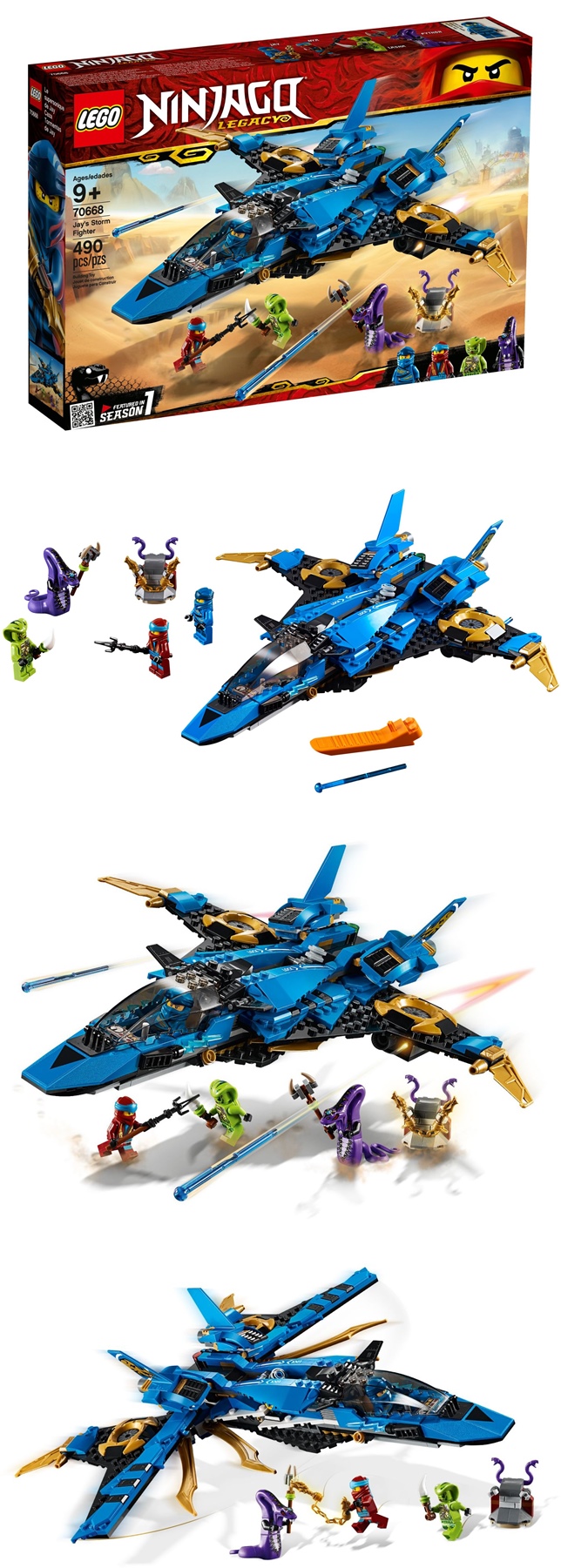 樂高 LEGO - 樂高 NINJAGO 旋風忍者系列 - 阿光的風暴戰士機 70668-490pcs