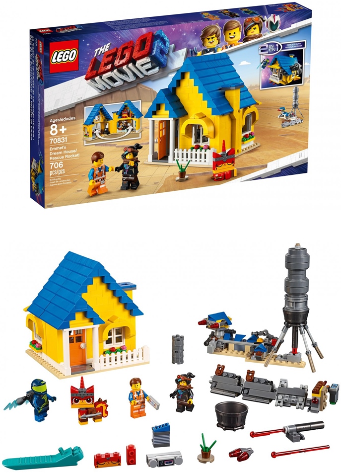 樂高 LEGO - 樂高 LEGO Movie 樂高玩電影系列 - Emmet’s Dream House/Rescue Rocket! 70831-706pcs