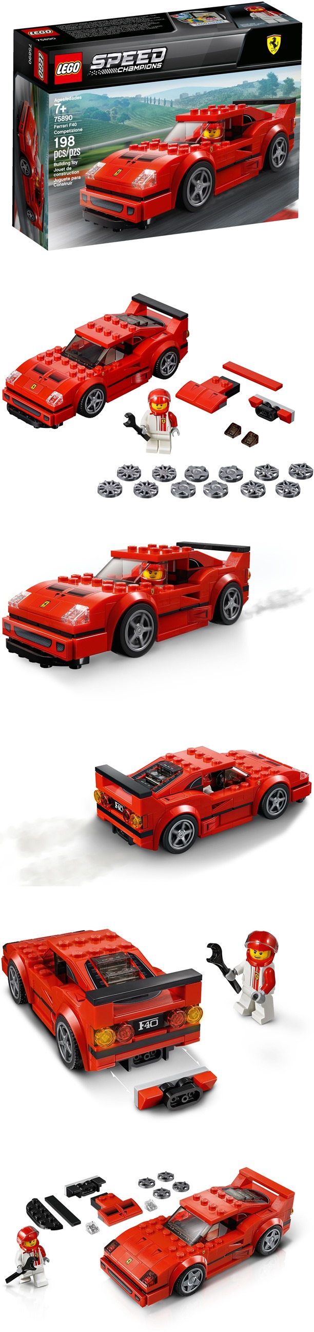 樂高 LEGO - 樂高 SPEED CHAMPION 賽車系列 - Ferrari F40 Competizione 75890-198pcs