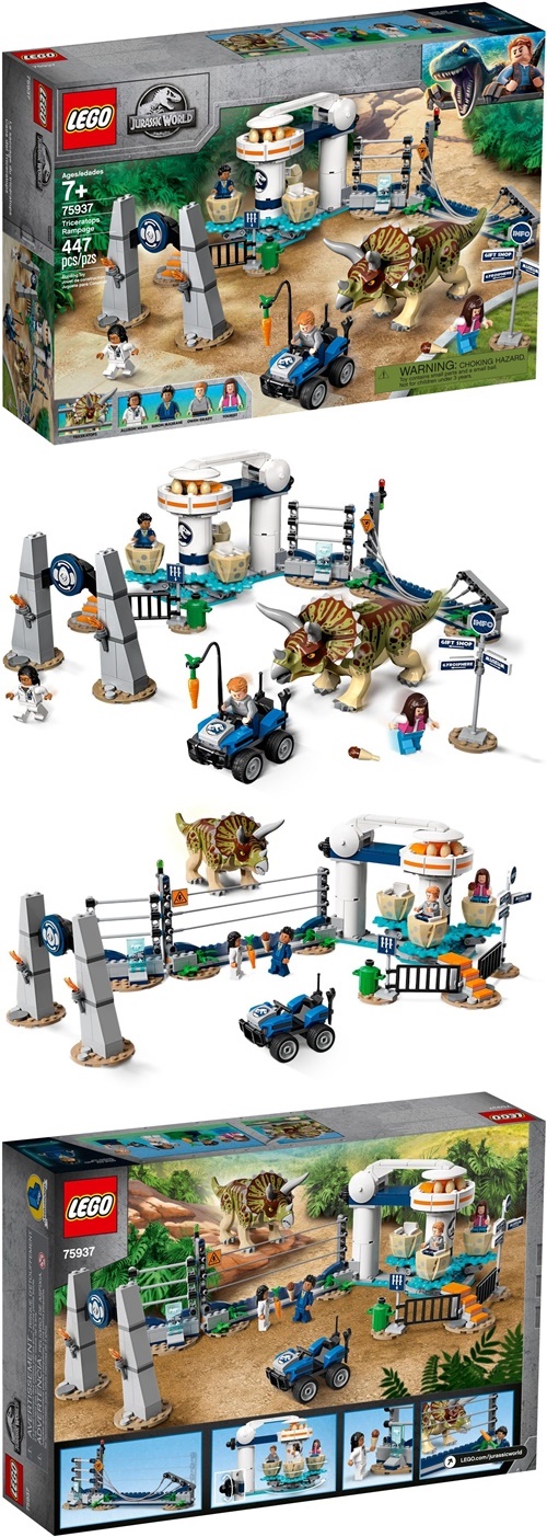 樂高 LEGO - 樂高 Jurassic World 侏儸紀世界系列 - Triceratops Rampage 75937-447pcs