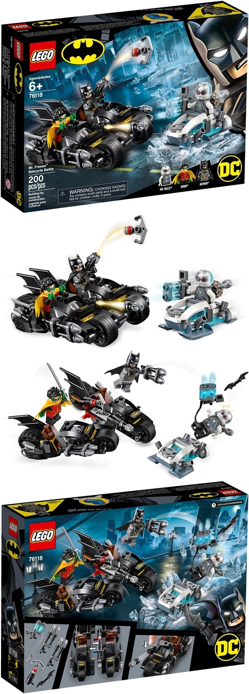 樂高 LEGO - 樂高 SUPER HEROES 超級英雄系列 - Mr. Freeze™ Batcycle Battle 76118-200pcs