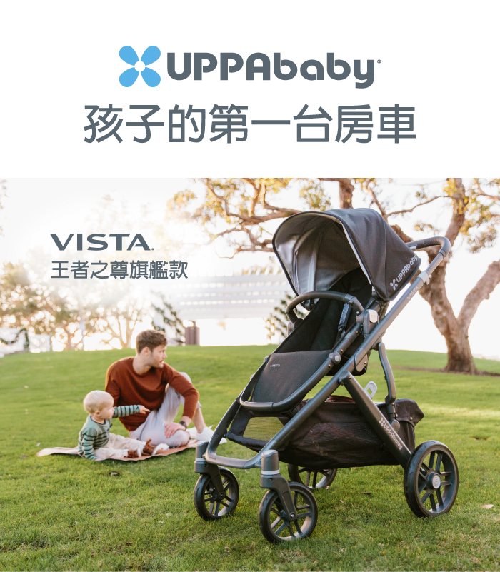 UPPAbaby - 雙寶推車-VISTA-深灰色