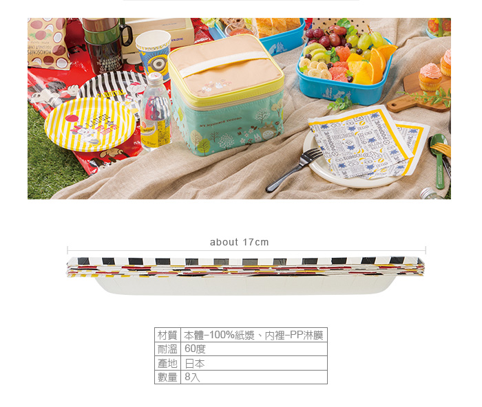 日本 SKATER - 派對紙餐盤(8入組)-Disney