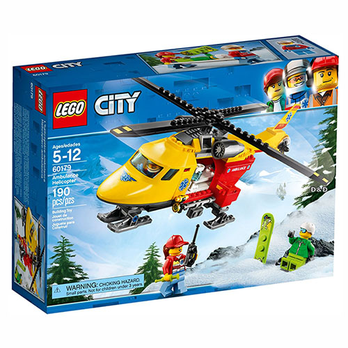 樂高 LEGO - 樂高 CITY 城市系列 - 救護直升機 60179-190pcs