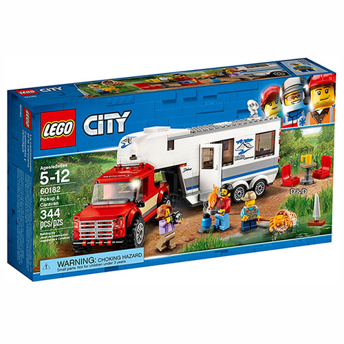 樂高 LEGO - 樂高 CITY 城市系列 - 皮卡車及露營車 60182-344pcs